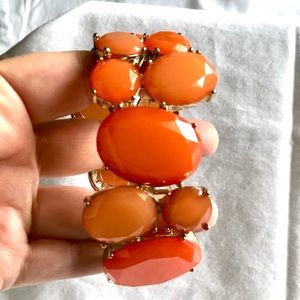 Tangerine orange elastic cuff